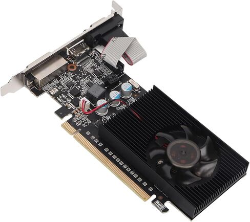 VBESTLIFE GT610 2GB Graphics Card, DDR3 64 Bit GPU, PCIE 2.0 x16 Desktop Computer Gaming Video Card Graphics Card with HDMI, DVI, VGA Ports (GT610 2GD3 64BI) in Saudi Arabia