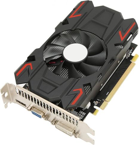 VBESTLIFE HD7670 4GB Graphics Card, DDR5 128 Bit GPU Gaming Video Card, Desktop Computer Graphics with HDMI, DVI, VGA Ports in Saudi Arabia