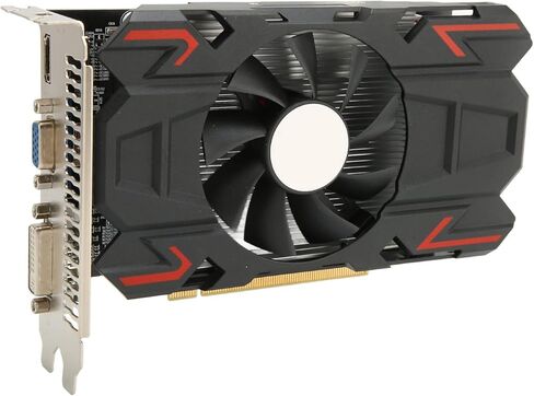 VBESTLIFE HD7670 4GB Graphics Card, DDR5 128 Bit GPU Gaming Video Card, Desktop Computer Graphics with HDMI, DVI, VGA Ports in Saudi Arabia