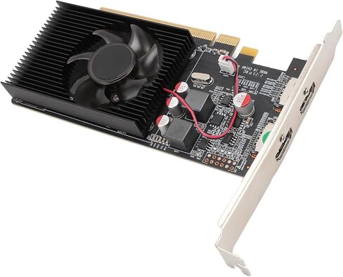 بطاقة رسومات VBESTLIFE HD6570 سعة 2 جيجابايت، وحدة معالجة الرسومات DDR3 64 بت، 650 ميجا هرتز 533 ميجا هرتز، PCIE 2.0 x16 بطاقة فيديو ألعاب الكمبيوتر المكتبي مع منفذي HDMI in Saudi Arabia