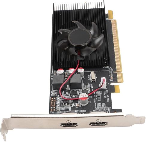 بطاقة رسومات VBESTLIFE HD6570 سعة 2 جيجابايت، وحدة معالجة الرسومات DDR3 64 بت، 650 ميجا هرتز 533 ميجا هرتز، PCIE 2.0 x16 بطاقة فيديو ألعاب الكمبيوتر المكتبي مع منفذي HDMI in Saudi Arabia