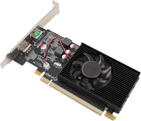 بطاقة رسومات VBESTLIFE HD6570 سعة 2 جيجابايت، وحدة معالجة الرسومات DDR3 64 بت، 650 ميجا هرتز 533 ميجا هرتز، PCIE 2.0 x16 بطاقة فيديو ألعاب الكمبيوتر المكتبي مع منفذي HDMI in Saudi Arabia