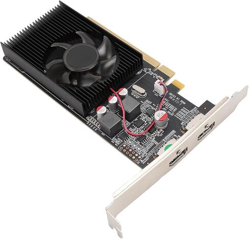 بطاقة رسومات VBESTLIFE HD6570 سعة 2 جيجابايت، وحدة معالجة الرسومات DDR3 64 بت، 650 ميجا هرتز 533 ميجا هرتز، PCIE 2.0 x16 بطاقة فيديو ألعاب الكمبيوتر المكتبي مع منفذي HDMI in Saudi Arabia
