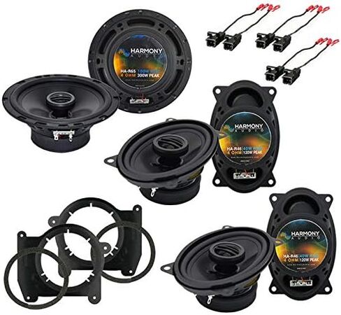 Harmony Audio متوافق مع 1998-2005 Chevy Blazer HA-R46 HA-R65 حزمة ترقية بديلة لمكبرات الصوت الجديدة مع HA-823043 5 1/4 بوصة 5.25 بوصة مجموعة محول مكبرات الصوت... in Saudi Arabia