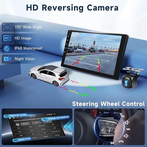 2G+64G Android 13 Car Stereo for Nissan Altima Auto A/C 2008-2012 with Wireless Carplay Android Auto, 9 Inch Touch Screen Radio Support GPS/WiFi/Bluetooth/FM/SWC/Backup Camera in Saudi Arabia