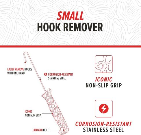 BUBBA Small Hook Remover with Curved Design, Non-Slip Grip, for Fish Hook Removal, Fishing, and Outdoors in Kuwait