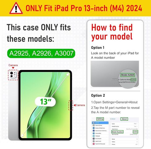 حافظة May Chen لجهاز iPad Pro 13 بوصة M5 2025 / M4 2024، حامل قلم رصاص مدمج وغطاء خلفي شفاف مطبوع وغطاء نحيف مضاد للصدمات، تنبيه/غفو تلقائي، طباعة جلد الفهد in Kuwait