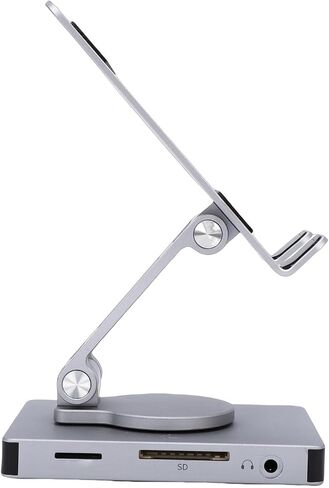 Tablet Docking Station Stand, 8 in 1 Type C Hub with Memory Card Slot 4K 60Hz 3.5mm Port 100W PD Fast Charge RJ45 USB 3.0, for Cellphone Tablet ROG Ally in Saudi Arabia