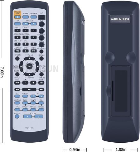 PZL جديد RC-518M استبدال جهاز التحكم عن بعد لاستقبال Onkyo AV XNR3007 HTR410 HTR420 HTR510 TXNR501 HT5760 HTS760 TXNR5007 TXSR201 TXSR501 TXSR502 TXNR901 in Kuwait