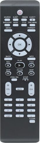 TV Remote Fit for Magnavox TV DVD Older, Replacement for NF801UD 19MD301B/F7 22MD311B/F7 26MD311B/F7 32MF369B/F7 42MF339B/F7 32MD350B 32MD301B/F7 26MD350B/F7, Television Control with Eject Button, ABS in Saudi Arabia