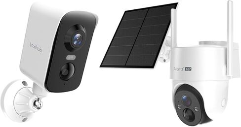 نظام كاميرا أمان Arenti 4G Solar & WiFi: كاميرا خلوية 2K 4G LTE مع لوحة شمسية 8 وات (تسجيل AOV 24/7) + كاميرا بطارية مغناطيسية لاسلكية 3 ميجابكسل (مقلاة 340 درجة)، رؤية ليلية، اكتشاف الذكاء الاصطناعي، عبوتان in Saudi Arabia