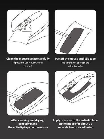 Mouse Grip Tape Full Coverage for Logicool G309,Self-Adhesive PreCut Sweat-Resistant Professional Mice Upgrade Kit - 2 Color in Saudi Arabia