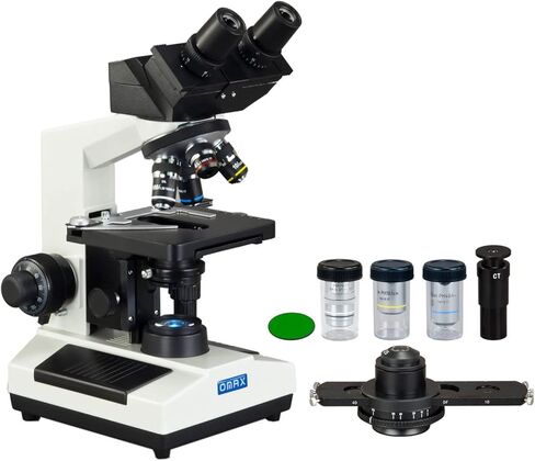 OMAX 2000X Phase Contrast Built-in 3MP Digital Camera Compound LED Microscope w 100X Oil Darkfield Objective in Saudi Arabia