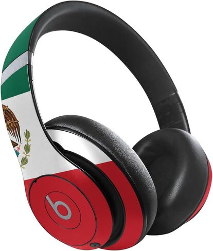 غلاف MightySkins متوافق مع Beats Studio Pro - العلم المكسيكي | غطاء ملتف واقٍ ومتين وفريد ​​من نوعه من الفينيل | سهل التطبيق والإزالة وتغيير الأنماط in Saudi Arabia