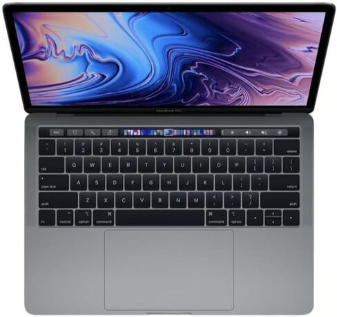 Apple Mid 2019 MacBook Pro Touch Bar مع معالج Intel Core i7 بسرعة 2.8 جيجاهرتز، شاشة 13 بوصة، ذاكرة وصول عشوائي 16 جيجابايت، محرك أقراص SSD سعة 1 تيرابايت، رمادي فضائي (متجدد) in Kuwait