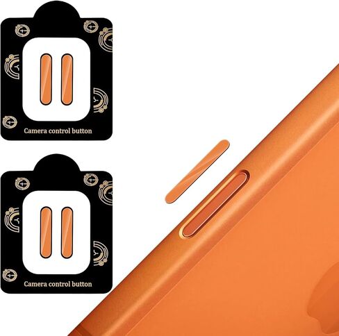 قطعتان من واقي زر التحكم في الكاميرا لهاتف iPhone 17/Air/17 Pro/17 Pro Max، غطاء واقٍ عالي الدقة من الزجاج المقوى المقاوم للخدش، مناسب لهاتف iPhone بنقرة جانبية على مفتاح الالتقاط باللمس (نظيف) in Kuwait