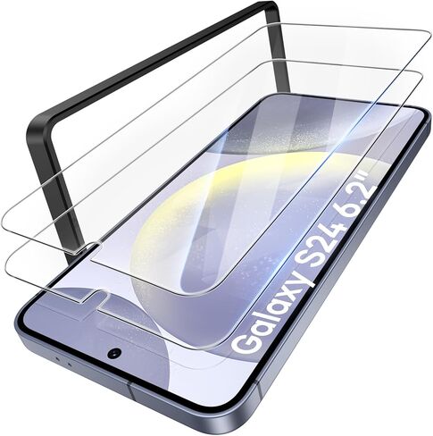 ATATOO 2 Pack Screen Protector for Samsung Galaxy S25 FE, Military Grade Shatterproof [9H Hardness], Full Coverage Fit HD Tempered Glass Durable Screen Protector for Galaxy S25 FE 6.7" in Saudi Arabia