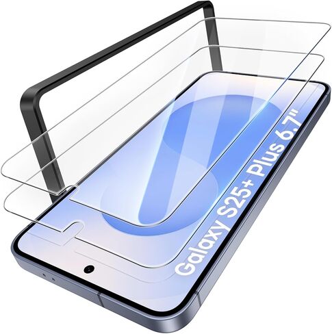 ATATOO 2 Pack Screen Protector for Samsung Galaxy S25 FE, Military Grade Shatterproof [9H Hardness], Full Coverage Fit HD Tempered Glass Durable Screen Protector for Galaxy S25 FE 6.7" in Saudi Arabia