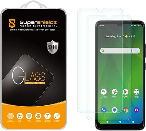 Supershieldz (2 Pack) Designed for Cricket Magic 5G and AT&T Propel 5G Tempered Glass Screen Protector, Anti Scratch, Bubble Free in Kuwait