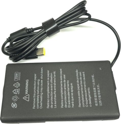 محول تيار متردد Lenovo 20V 8.5A 170W ADL170SLC3B لجهاز Lenovo Yoga Pro 16 Aura Ai، متوافق P/N: ADL170SCC3B، ADL170SDC3B، ADL170SLC3B. in Kuwait