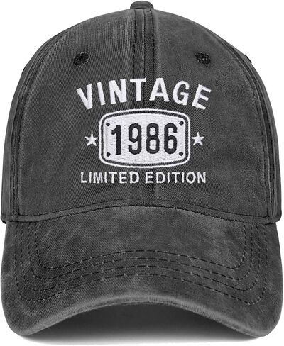 40th Birthday Gifts for Men Women Hats Vintage 40 Embroidered Baseball Cap in Kuwait