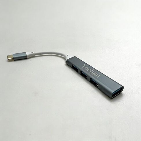 موزع USB-C إلى 4 منافذ USB-A، محول USB 3.0، ملحقات الكمبيوتر وأجزاء منها، توسيع متعدد المنافذ لأجهزة الكمبيوتر المحمولة وأجهزة الكمبيوتر، رمادي in Saudi Arabia