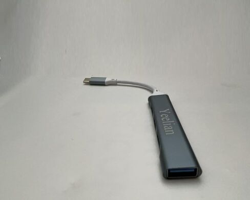 موزع USB-C إلى 4 منافذ USB-A، محول USB 3.0، ملحقات الكمبيوتر وأجزاء منها، توسيع متعدد المنافذ لأجهزة الكمبيوتر المحمولة وأجهزة الكمبيوتر، رمادي in Saudi Arabia