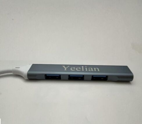 موزع USB-C إلى 4 منافذ USB-A، محول USB 3.0، ملحقات الكمبيوتر وأجزاء منها، توسيع متعدد المنافذ لأجهزة الكمبيوتر المحمولة وأجهزة الكمبيوتر، رمادي in Saudi Arabia
