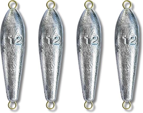 12oz Trolling Torpedos Sinkers, Select up to 10pk - Handcrafted by Down Riggers LLC in Saudi Arabia