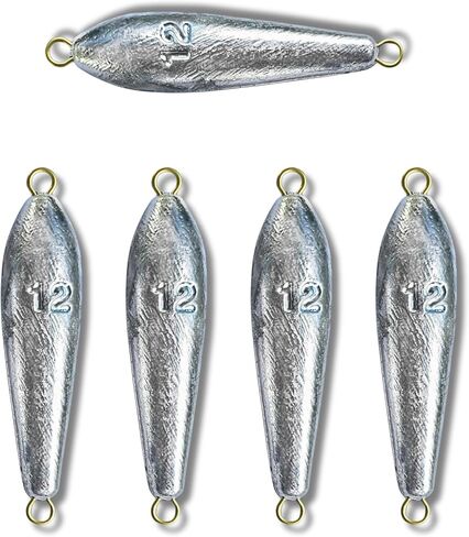 12oz Trolling Torpedos Sinkers, Select up to 10pk - Handcrafted by Down Riggers LLC in Saudi Arabia