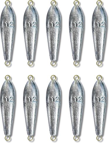 12oz Trolling Torpedos Sinkers, Select up to 10pk - Handcrafted by Down Riggers LLC in Saudi Arabia