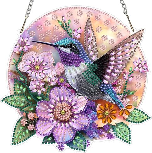 KEYIFA Diamond Painting Kit, DIY Gnome Diamond Art Hanging for Adults Beginner, Moon Gem Arts Pendant Special Shaped Rhinestone Window Ornaments Wall Door Garden Decoration Gift, Double Sided in Saudi Arabia
