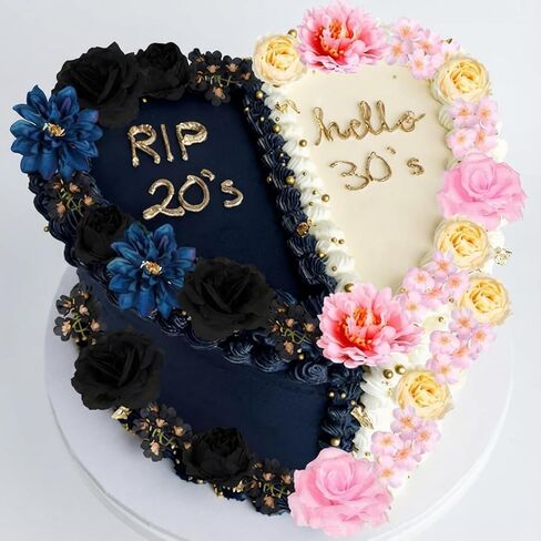 30 Pcs Wildflower Cake Decorations Baby in Bloom Cake Decorations Fake Wildflower Heads Pink Bow Topper for Women Birthday Wedding Bridal Baby Shower Party Picnic in Saudi Arabia
