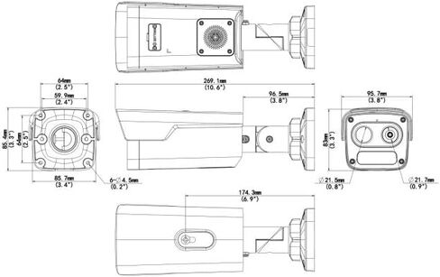 كاميرا Uniview Tech TIC2A32SA-F3-4F4AC-I1، كاميرا شبكية حرارية وبصرية مزدوجة الطيف، حرارية 256 × 192، كاميرا بصرية بدقة 4 ميجابكسل، كشف الحرائق والتسلل in Saudi Arabia