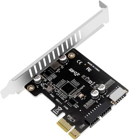 PCI-E إلى USB 3.0 Hub بطاقة تمديد الفاصل 19PIN متوافقة مع نماذج الكمبيوتر المكتبي استبدال ما بعد البيع in Kuwait