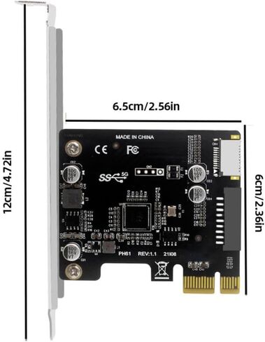 PCI-E إلى USB 3.0 Hub بطاقة تمديد الفاصل 19PIN متوافقة مع نماذج الكمبيوتر المكتبي استبدال ما بعد البيع in Kuwait