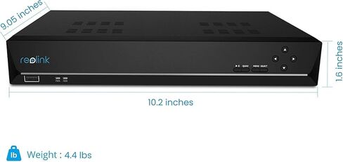 REOLINK 8CH Network Video Recorder Bundle with Extra 120W Power Adapter, Backup Power for Reolink NVR, 24/7 Recording to Pre-Installed 2TB HDD, Compatible with 4/5/8/12/16MP PoE Cameras in Saudi Arabia