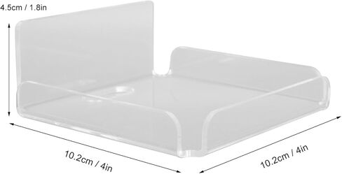 2 Pack Acrylic Wall Mounts - Magnetic Security Camera Mount & Speaker Stand, Adjustable Universal Wall Mount Bracket for Small Devices, Hidden Space Saving Design in Saudi Arabia