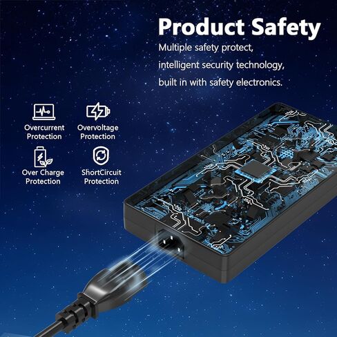 شاحن طرف USB 280 وات متوافق مع MSI GS77 GE66 GE68 GE76 Raider GE68HX GE78HX GP66 280P1A ADP-280EB محول طاقة Chicony in Kuwait