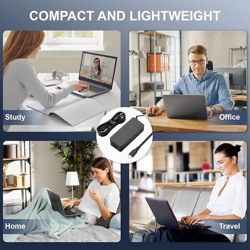 شاحن كمبيوتر محمول USB C بقدرة 65 واط متوافق مع Acer Aspire 14 16 A14-52M A16-71M، Swift 14 16 3 5 7 SF16-51، Go 14 15 16 AG15-71P، Edge 16 SFE16-44، Vero 16 14 AV14-52P، Chromebook Spin 514 714 محول تيار متردد in Kuwait