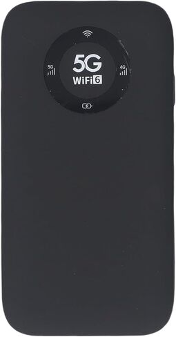Yoidesu 5G Portable WiFi Hotspot, Mobile Router with 7100mAh Battery and SIM Card Slot for Travel, Supports 16 Devices, 2.77Gbps Download Speed, 5G NR Bands (Black) in Saudi Arabia