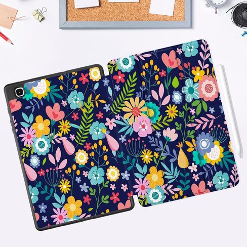 DONGKE Case for Samsung Galaxy Tab S6 Lite 10.4 Inch 2024/2022/2020, Trifold Stand + S Pen Holder + Auto Wake/Sleep + Soft TPU Protective Stand Back Cover, Florals in Saudi Arabia