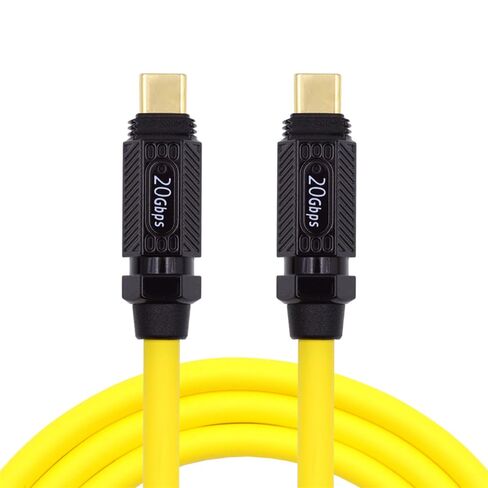NFHK Ultra Soft High Flex USB-C USB4 Cable 20Gbps 140W 8K for Gaming Keyboard Mouse Type-C Male to Male Cable Power & Data 200CM in Saudi Arabia