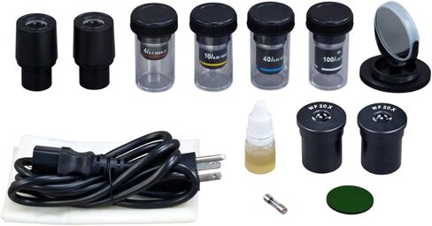 OMAX 40X-2000X Trinocular Biological Compound LED Microscope with Vinyl Carrying Case in Saudi Arabia