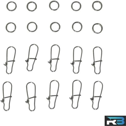 10 Silver Crinkle Custom Fishing Swim Jig Blades wClips & Split Rings Included! in Saudi Arabia