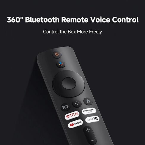 Xiaomi Android TV Box S 3rd Gen, 4K UHD Google TV Box Dolby Vision Atmos & DTS:X, 2GB + 32GB Storage WiFi 6 HDMI 2.1 360° Bluetooth Remote Voice Control for Television Internet Streaming Connection in Saudi Arabia