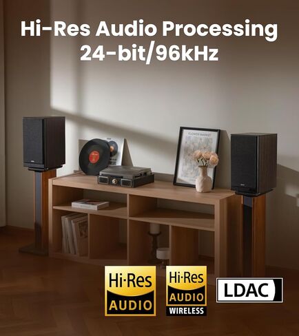 مكبرات صوت على رف الكتب تعمل بالطاقة من Edifier R2750DB MKII، شاشة استوديو نشطة ثلاثية الاتجاهات بقدرة 144 وات مع مخرج فرعي، صوت عالي الدقة، بلوتوث 6.0 مع LDAC، HDMI/بصري/محوري للقرص الدوار، الكمبيوتر الشخصي، الصوت المنزلي - الجوز in Kuwait