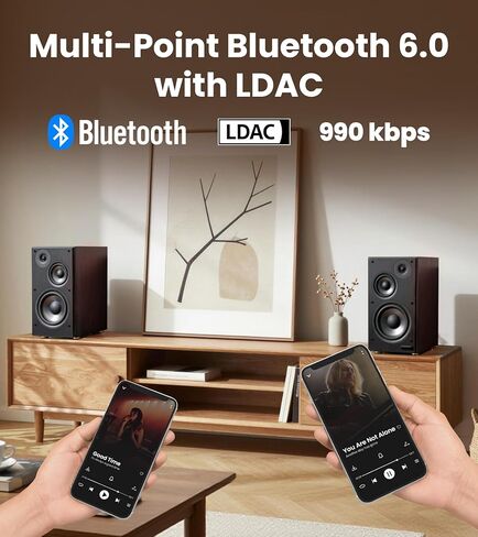 مكبرات صوت على رف الكتب تعمل بالطاقة من Edifier R2750DB MKII، شاشة استوديو نشطة ثلاثية الاتجاهات بقدرة 144 وات مع مخرج فرعي، صوت عالي الدقة، بلوتوث 6.0 مع LDAC، HDMI/بصري/محوري للقرص الدوار، الكمبيوتر الشخصي، الصوت المنزلي - الجوز in Kuwait
