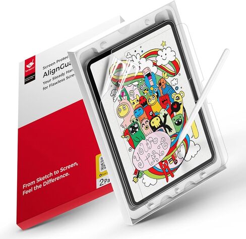 bersem 2 Pack Paperfeel (AlignGuard Pro) Screen Protector Compatible with iPad Pro 13 Inch M5 2025 / M4 2024, Crafted for Natural Writing, High Sensitivity, Less Reflection in Saudi Arabia