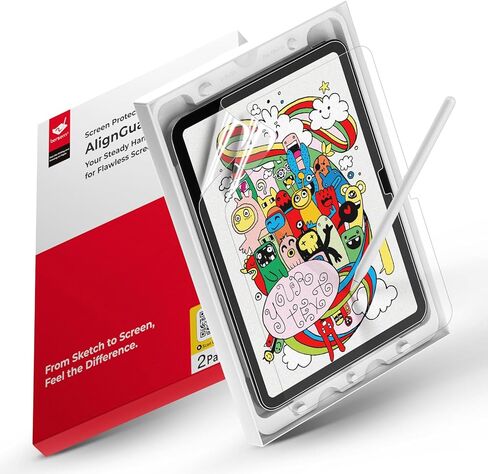 bersem 2 Pack Paperfeel (AlignGuard Pro) Screen Protector Compatible with iPad Pro 13 Inch M5 2025 / M4 2024, Crafted for Natural Writing, High Sensitivity, Less Reflection in Saudi Arabia